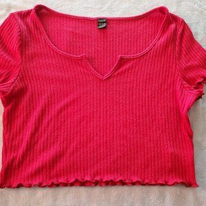 Shein Red Crop Top
